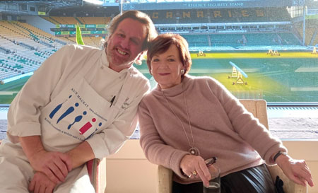 Alex MacKay and Delia Smith